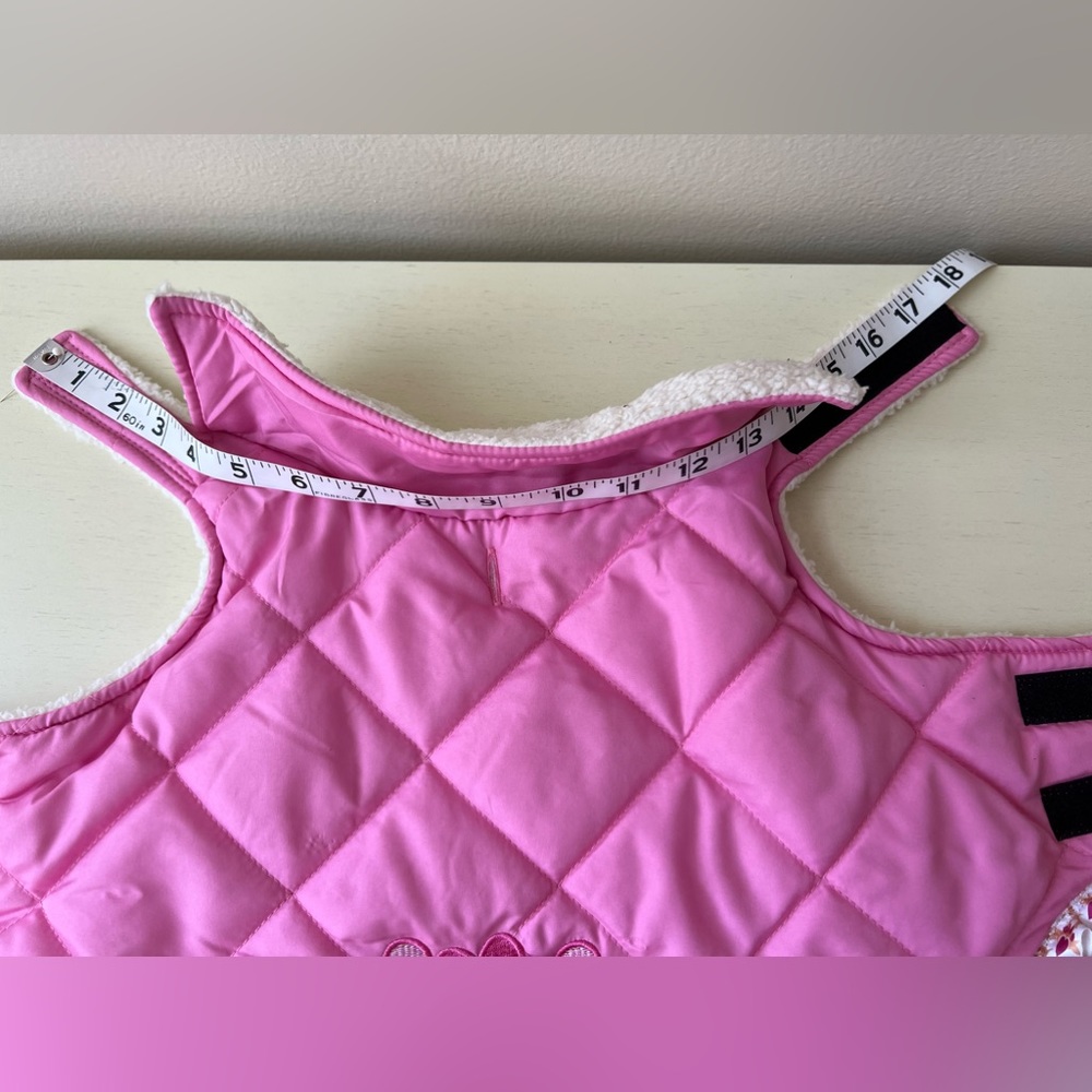 Pink Quilted Designer Jacket. - Picture 8 of 9